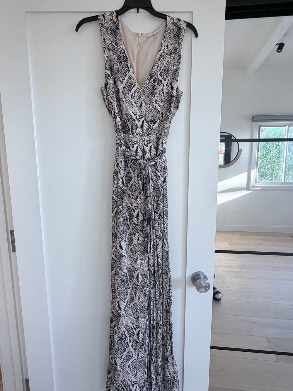 Lavender Brown Snake Jumpsuit Small
